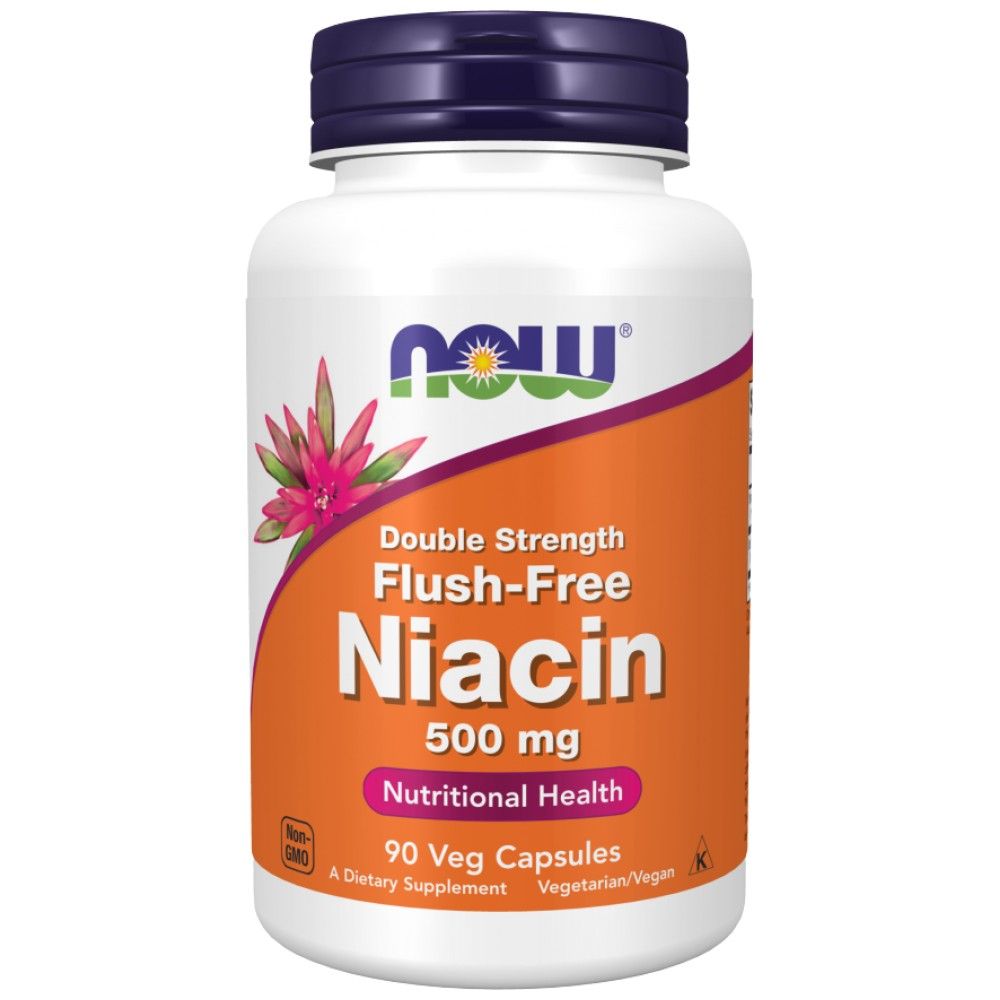 Brezplačni niacin 500 mg | Dvojna trdnost - 180 kapsul