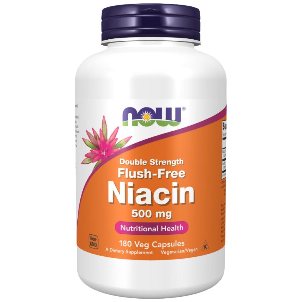 Brezplačni niacin 500 mg | Dvojna trdnost - 180 kapsul
