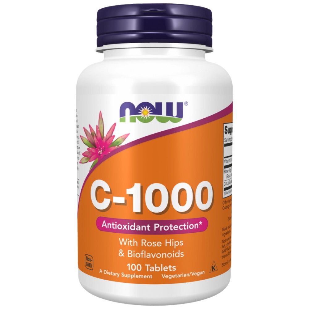 Vitamin C -1000 / z vrtnimi boki + bioflavonoidi - 100 tablet