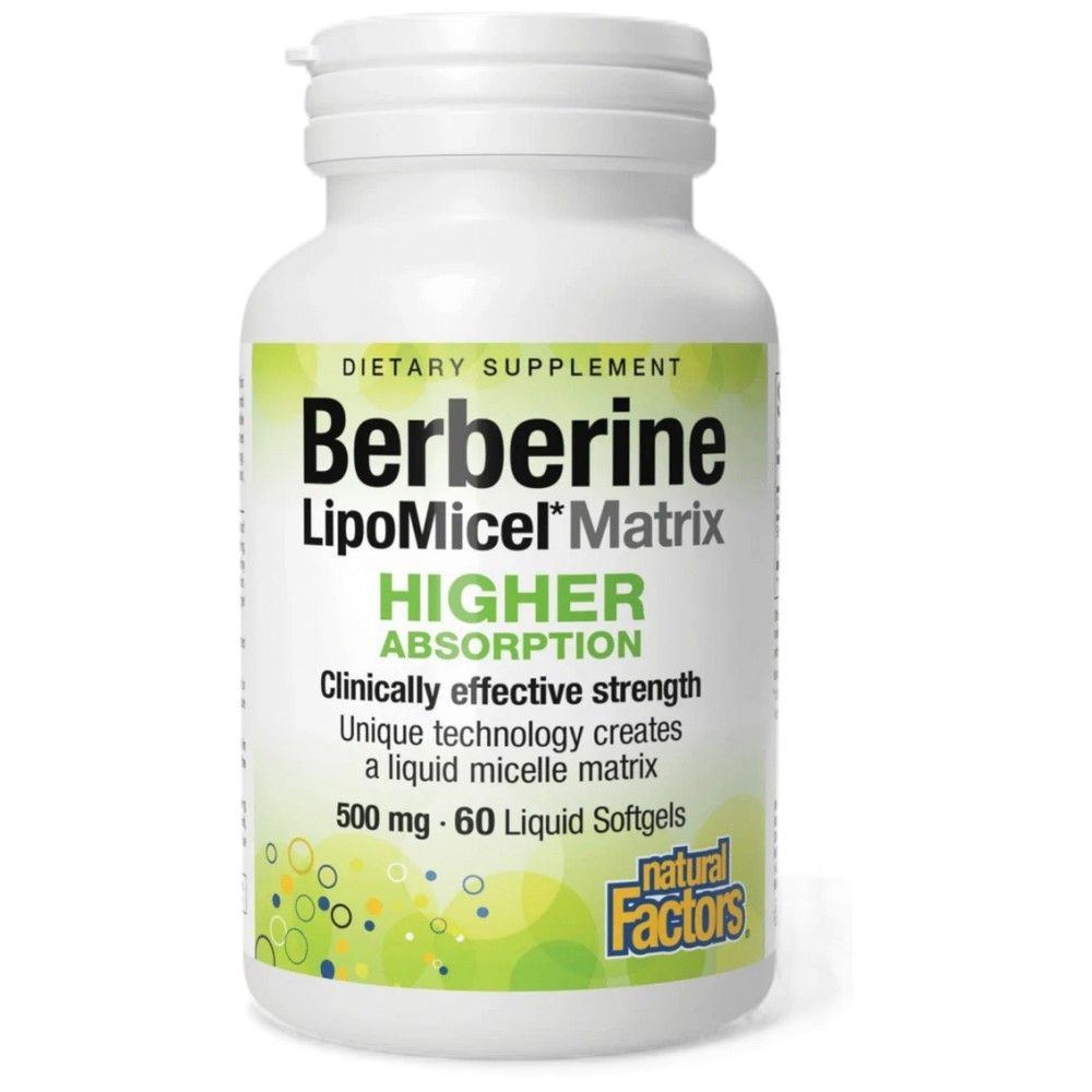 Berberinska matrica lipomicel 500 mg - 60 gel kapsul