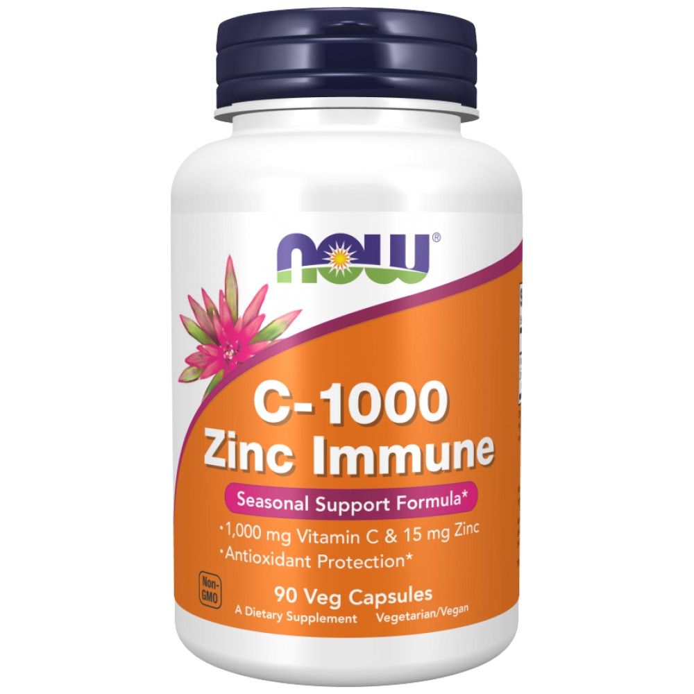 C-1000 cinkove imunske | Vitamin C + cink bisglicinat - 90 kapsul