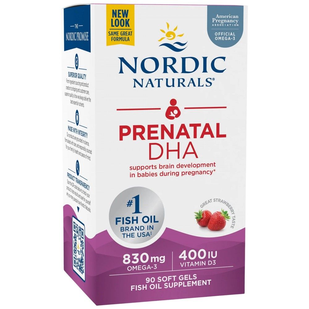 Prenatal DHA 830 mg | S 400 iu d3 - 90 žvečilnimi kapsulami gela