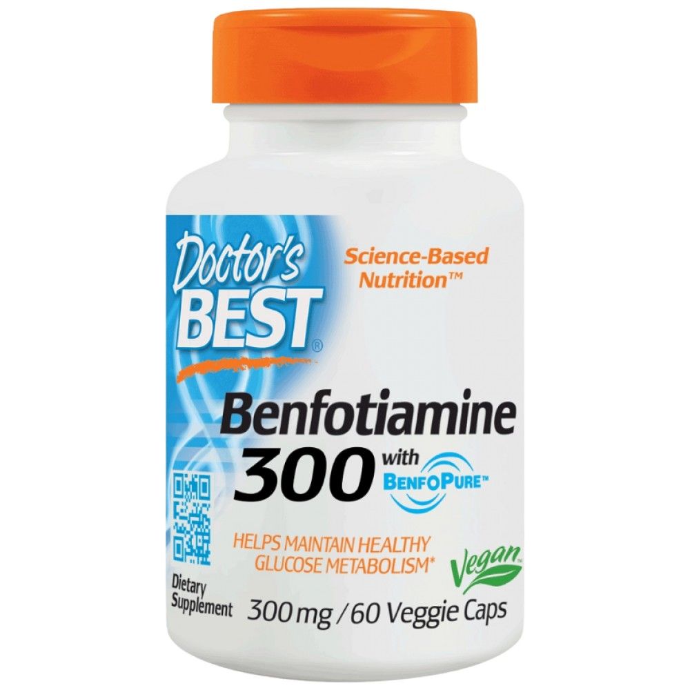 Najboljši benfotiamin 300 mg | Benfopure - 60 kapsul