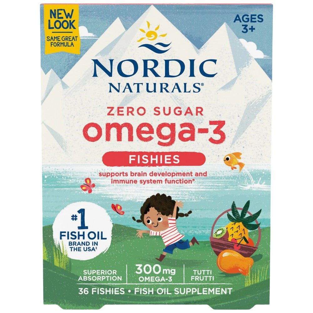 Nič sladkorja omega -3 ribe 300 mg - 36 žvečilnih gelskih kapsul