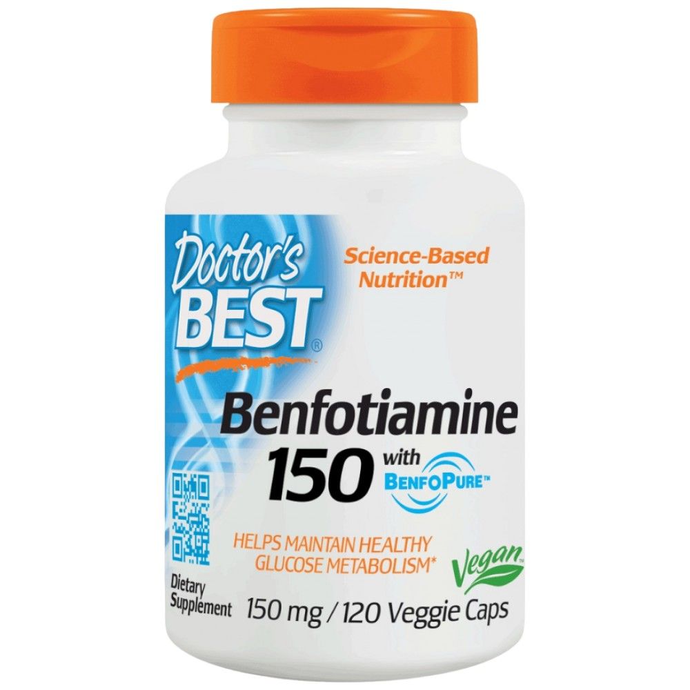 Najboljši benfotiamin 150 mg | Benfopure - 120 kapsul
