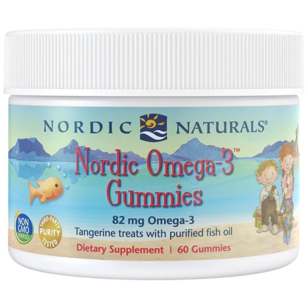 Nordijski omega -3 gumi 82 mg - 60 gumij