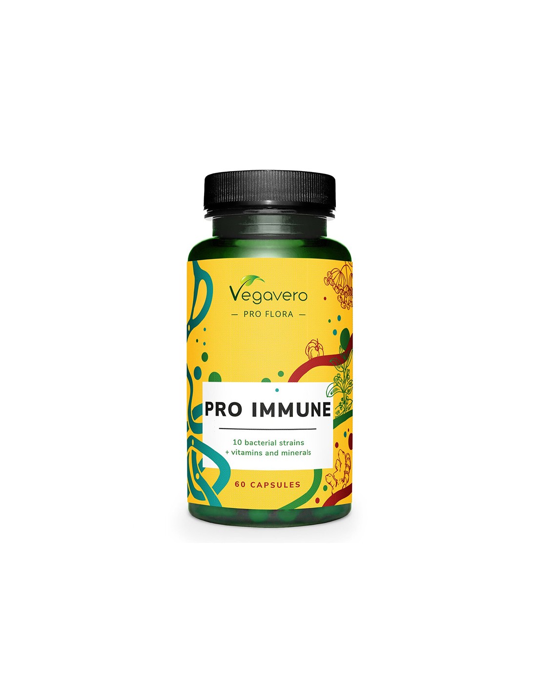 Probiotični imunski - 10 probiotičnih sevov + vitamini in minerali, 60 kapsul