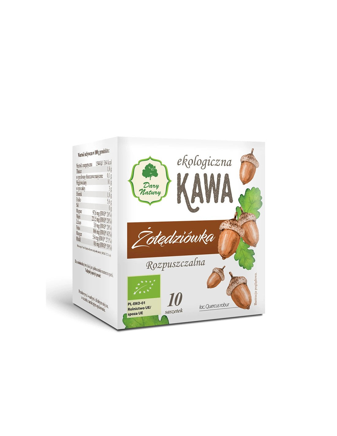 Instant kava Acorn and Spice, 10 posamično pakiranih odmerkov <tc>Dary Natury</tc>