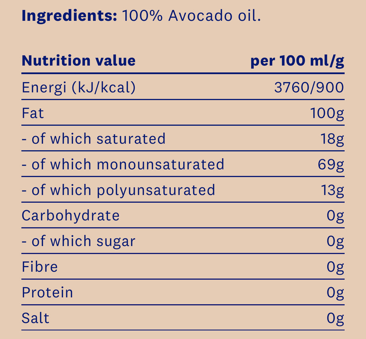 100% naravnega avokadovega olja 250ml.