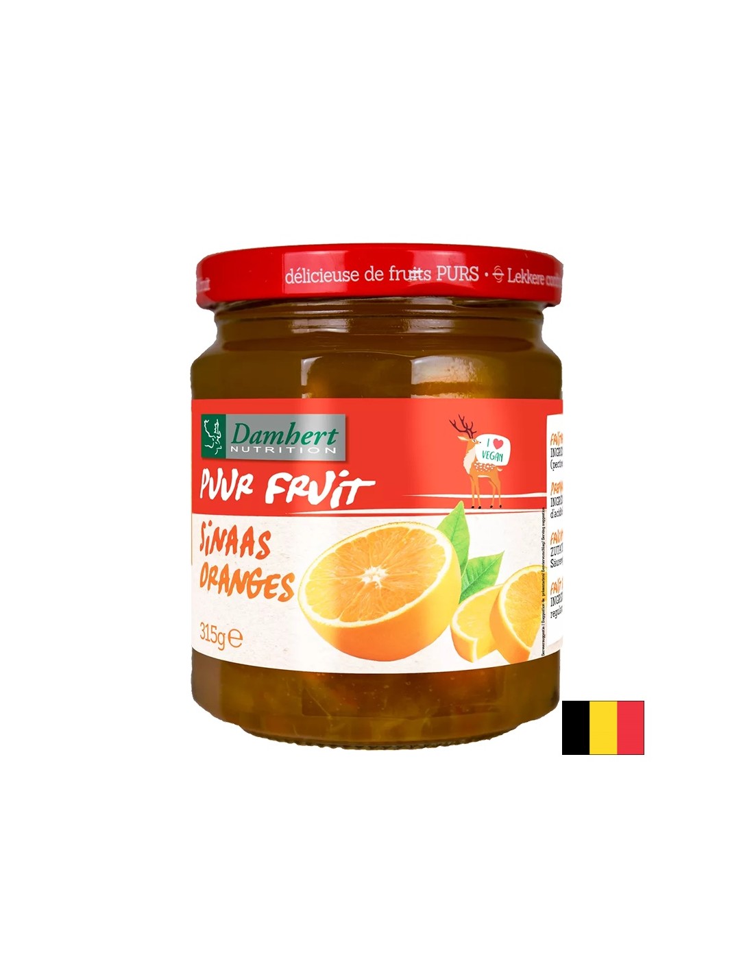 100% oranžna marmelada (brez sladkorja), 315 g