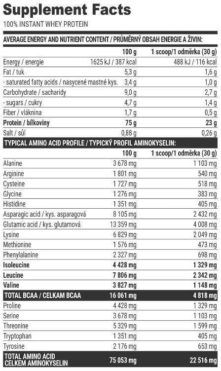 100% instant sirotkine beljakovine - 2000 gramov