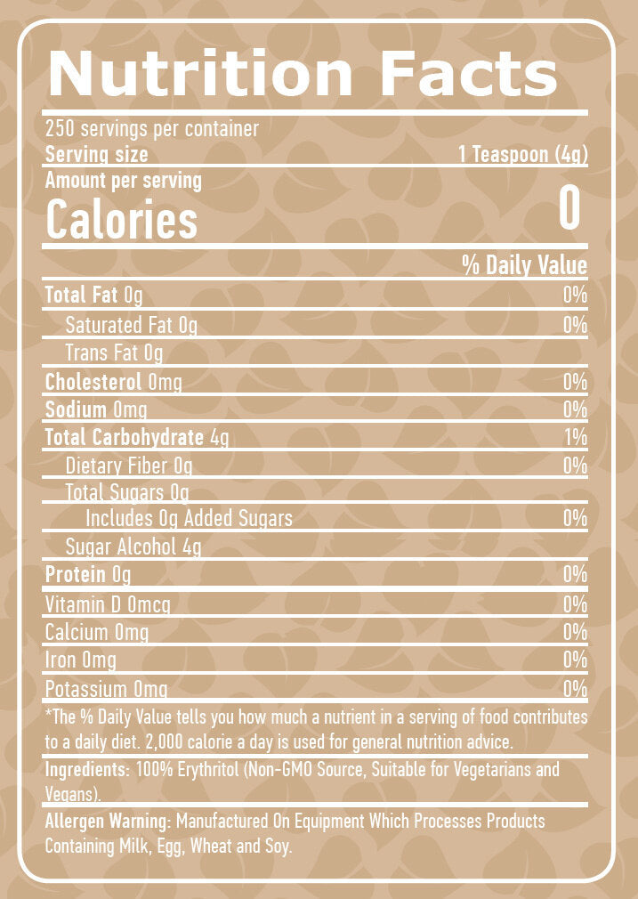 100% naravni eritritol - 1,00 kg