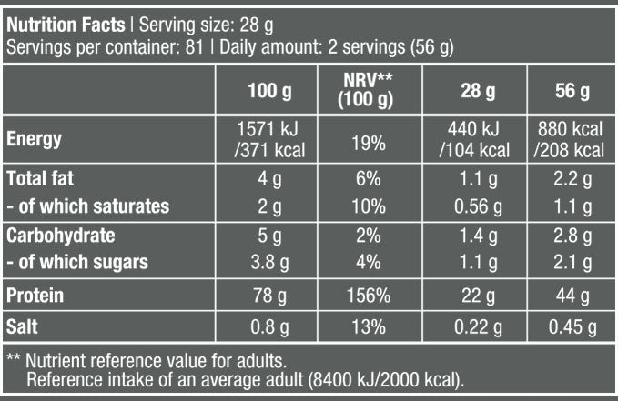 100% čista sirotka - 0,454 kg