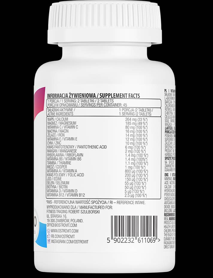 100% VIT & MIN - 90 tablet