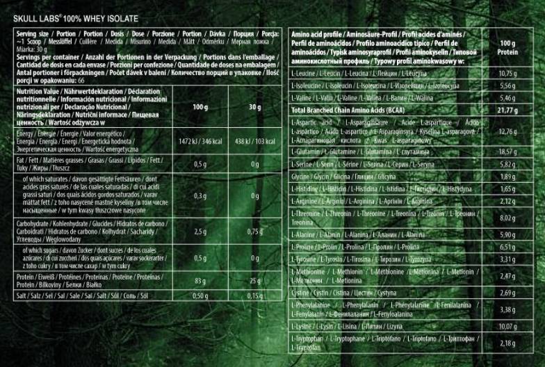 100% sirotkinega izolata - 2000 gramov