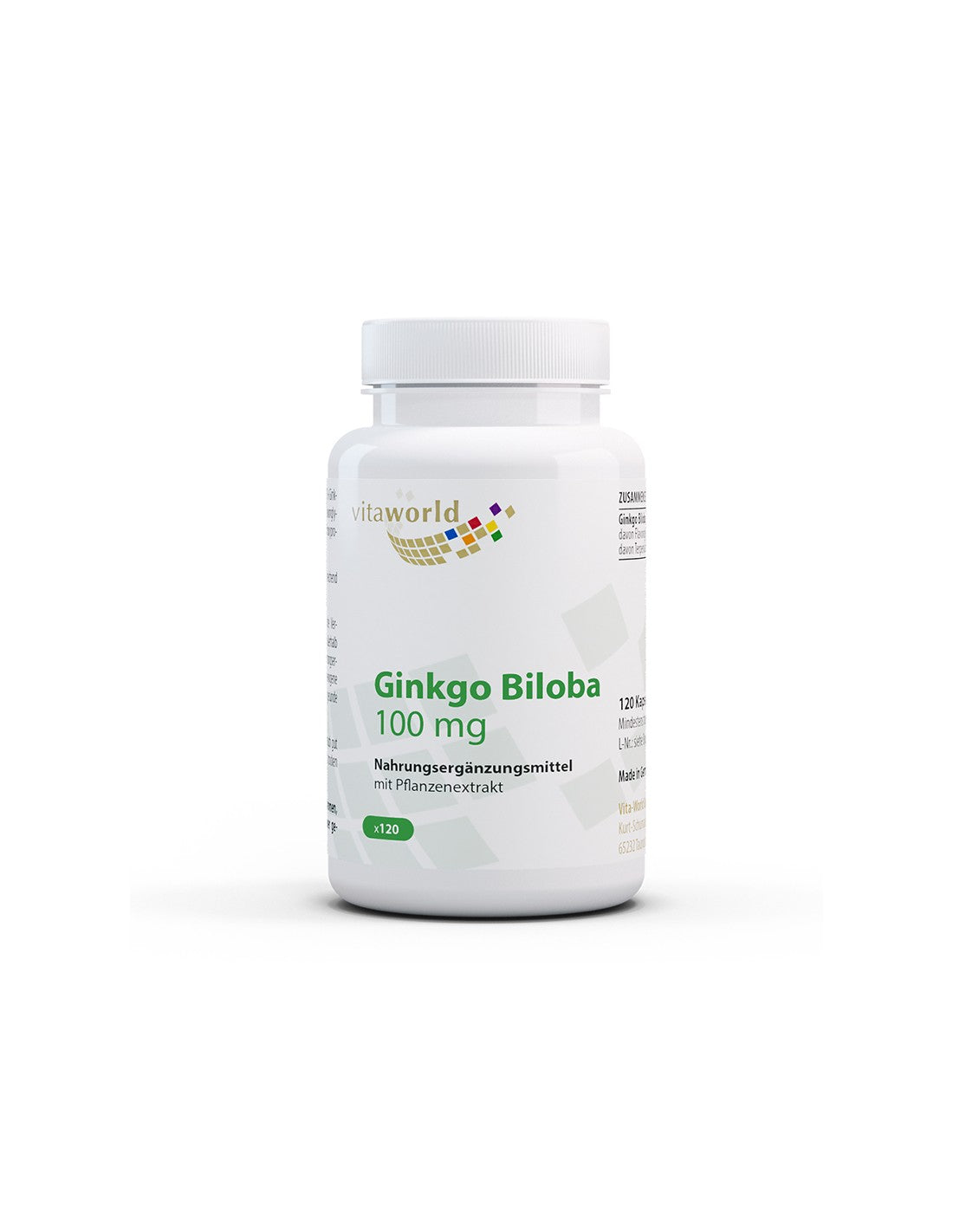 Pomnilnik in koncentracija - Ginko biliba, 100 mg x 120 kapsul