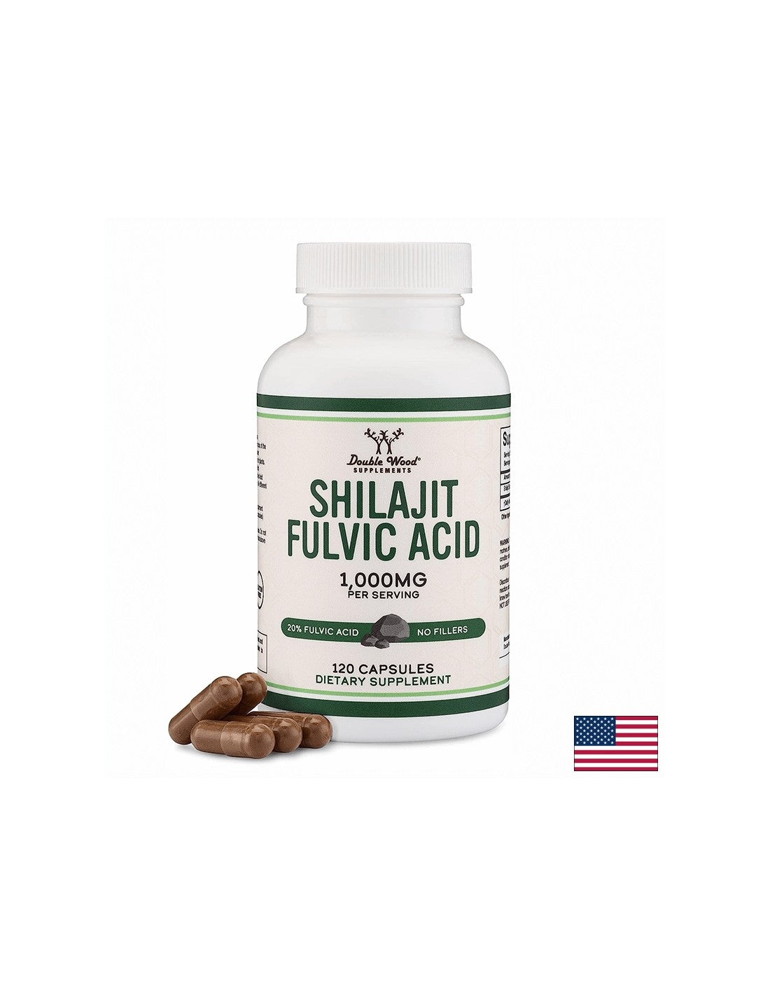 Imunost - Shilajit (Mumio), 1000 mg, 120 kapsul <tc>Double Wood</tc>