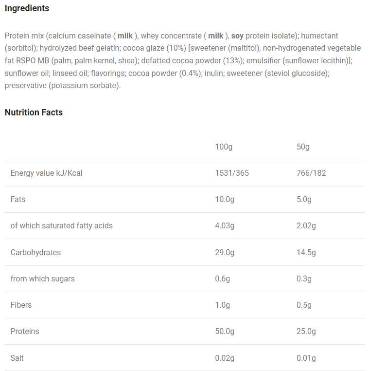 Tanek bar - 50 gramov