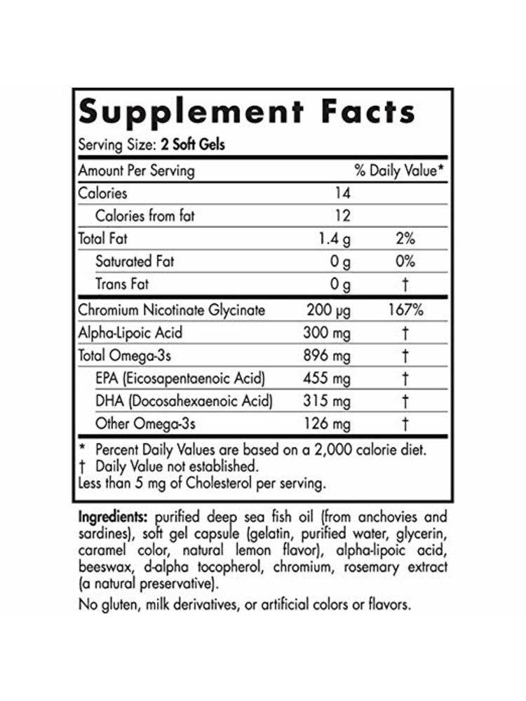 Omega krvni sladkor 896 mg - 60 gel kapsul