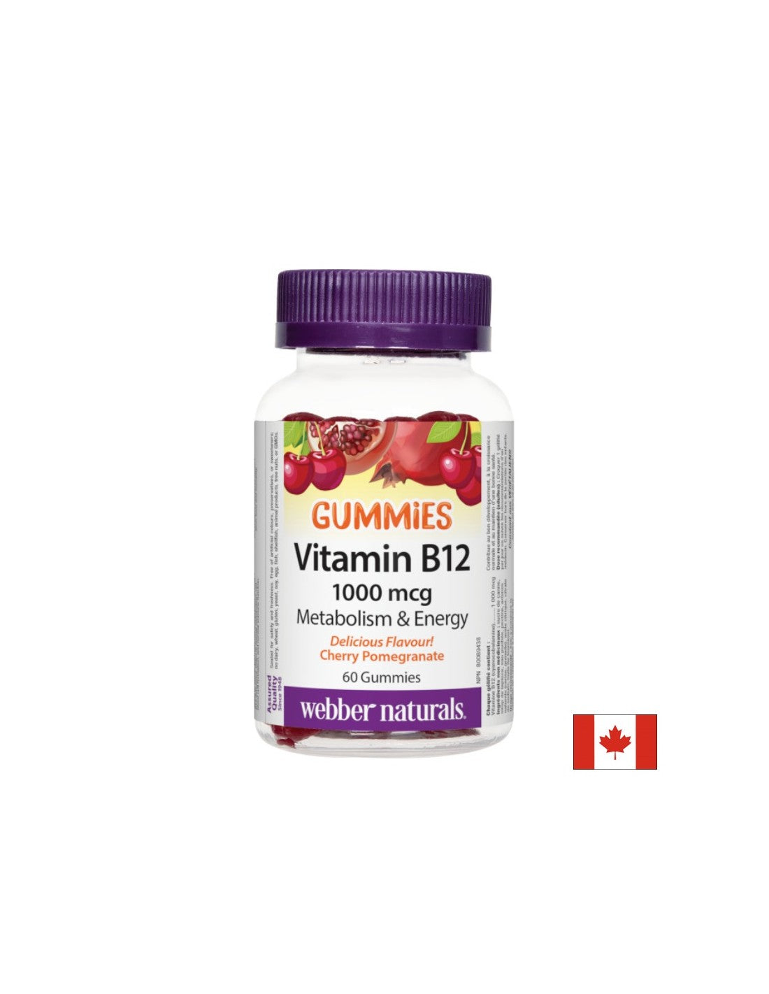 Za anemijo in za podporo živčnemu sistemu - vitamin B12 1000 µg, 60 tablet žele