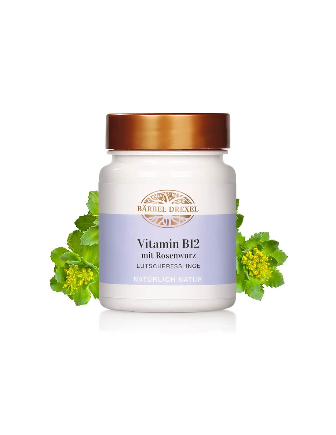 Proti stresu in utrujenosti - Formula z vitaminom B12 in zlatim korenom, 90 pastil <tc>Bärbel Drexel</tc>