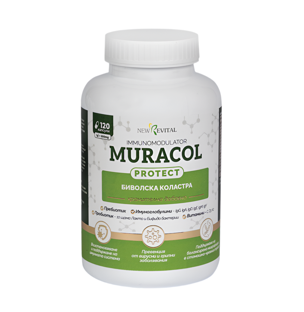 Liposomski bivolji kolostrum 120 kapsul<tc>Muracol</tc> Zaščitite”