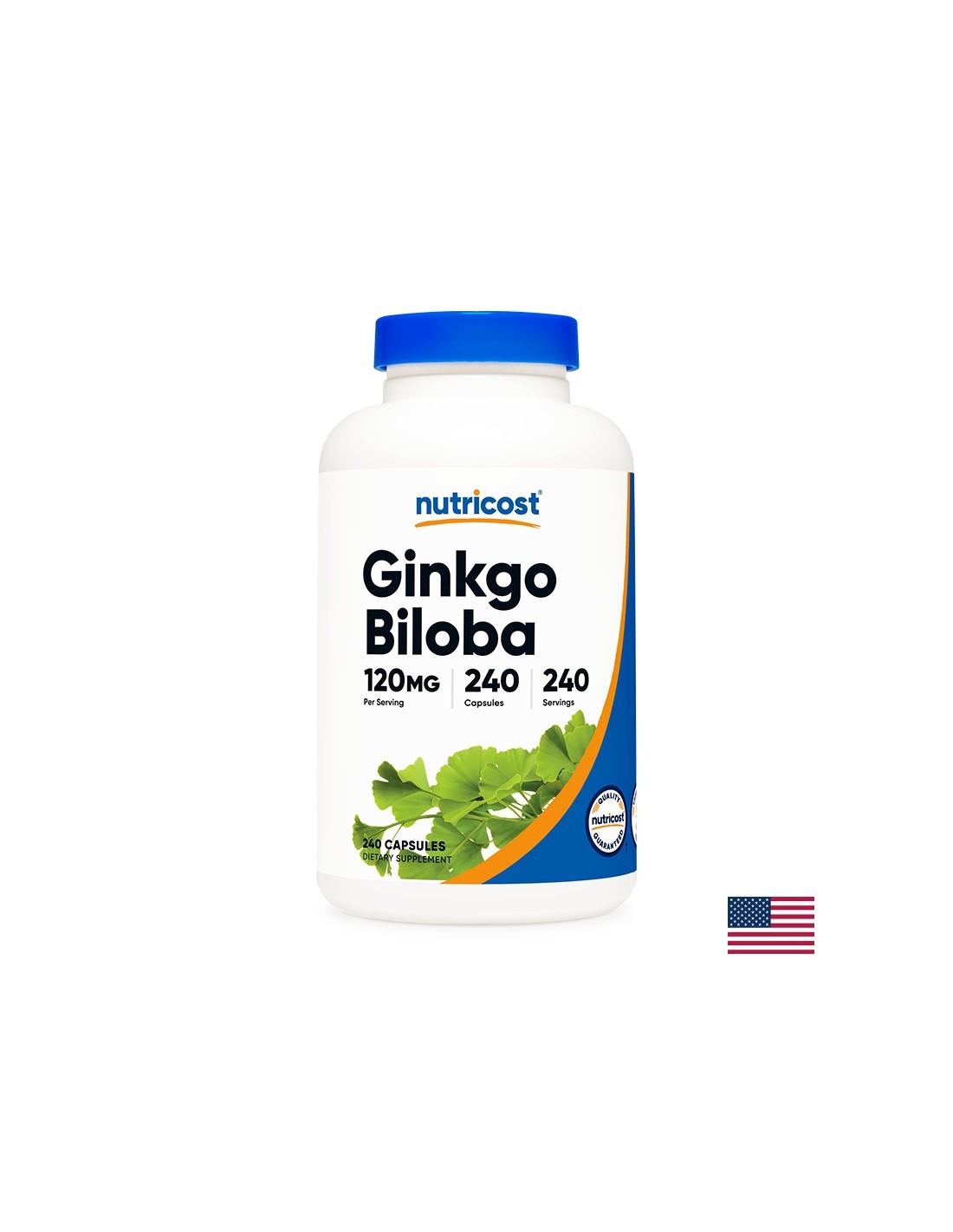 Spomin - Ginkgo Biloba, 120 mg/ 240 kapsul <tc>Nutricost</tc>