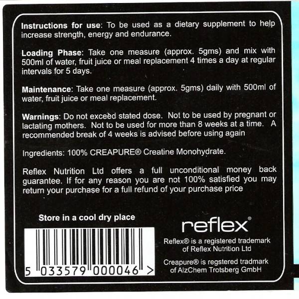 Kreatin kreatin monohidrat - 100 gramov