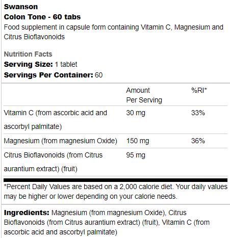Ton debelega črevesa | Tablete za čiščenje debelega črevesa 60