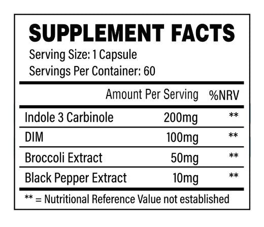 Estro nadzor | z dim in indole-3-karbinol 60 kapsul