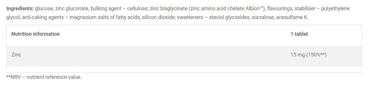 Cink 15 mg / ZINXAVir Immuno 30 žvečljivih tablet <tc>Olimp</tc>