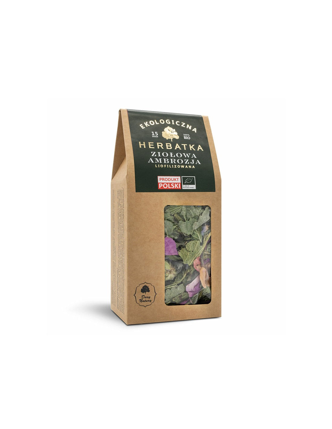 Liofiliziran zeliščni čaj Ambrosia Bio, 15 g <tc>Dary Natury</tc>