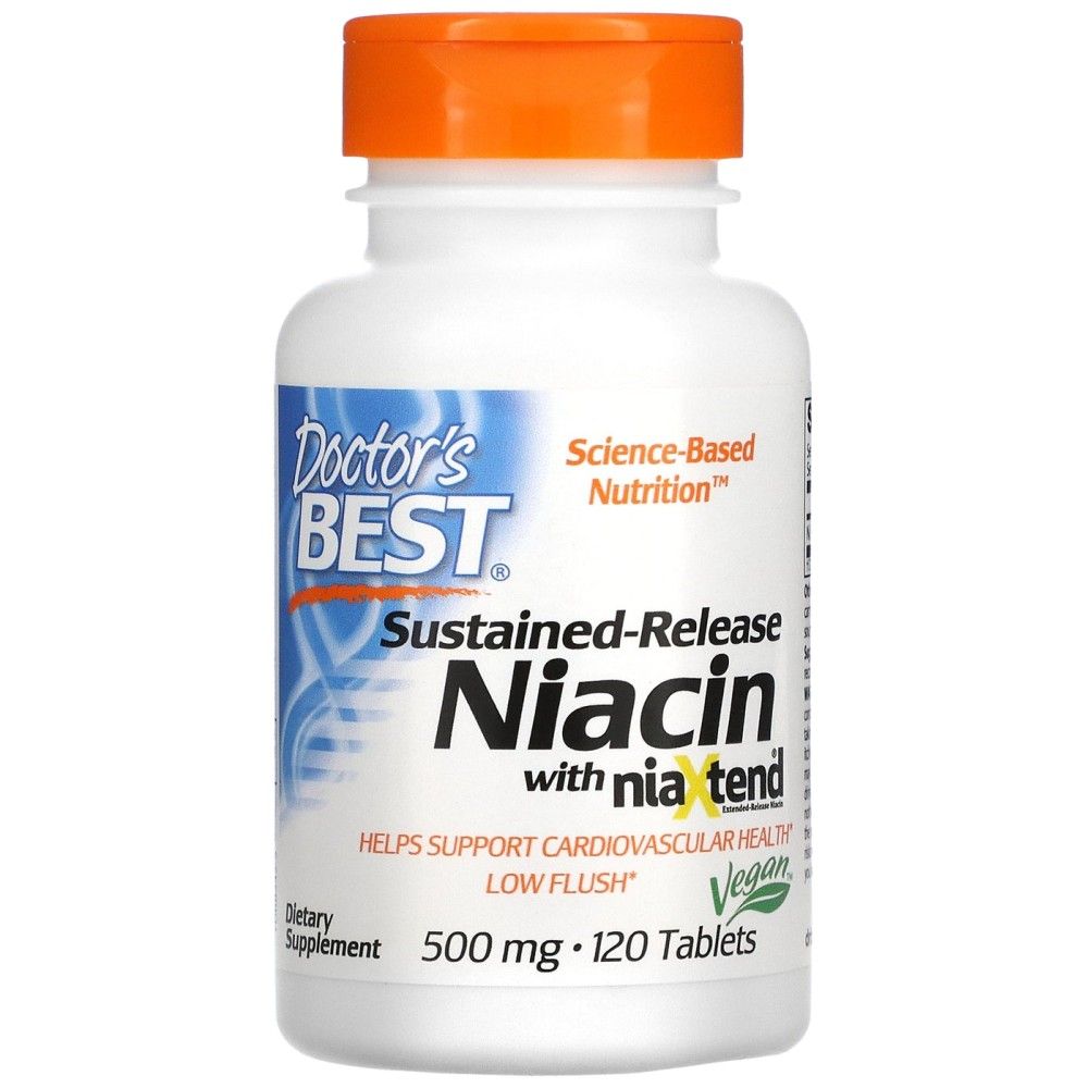 NAJBOLJŠI niacin Časovno izdano z Nio<tc>XTEND</tc> 500 mg - 120 tablet