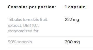 Tribulus Terrestris 90% | 200 mg saponinov - 90 kapsul