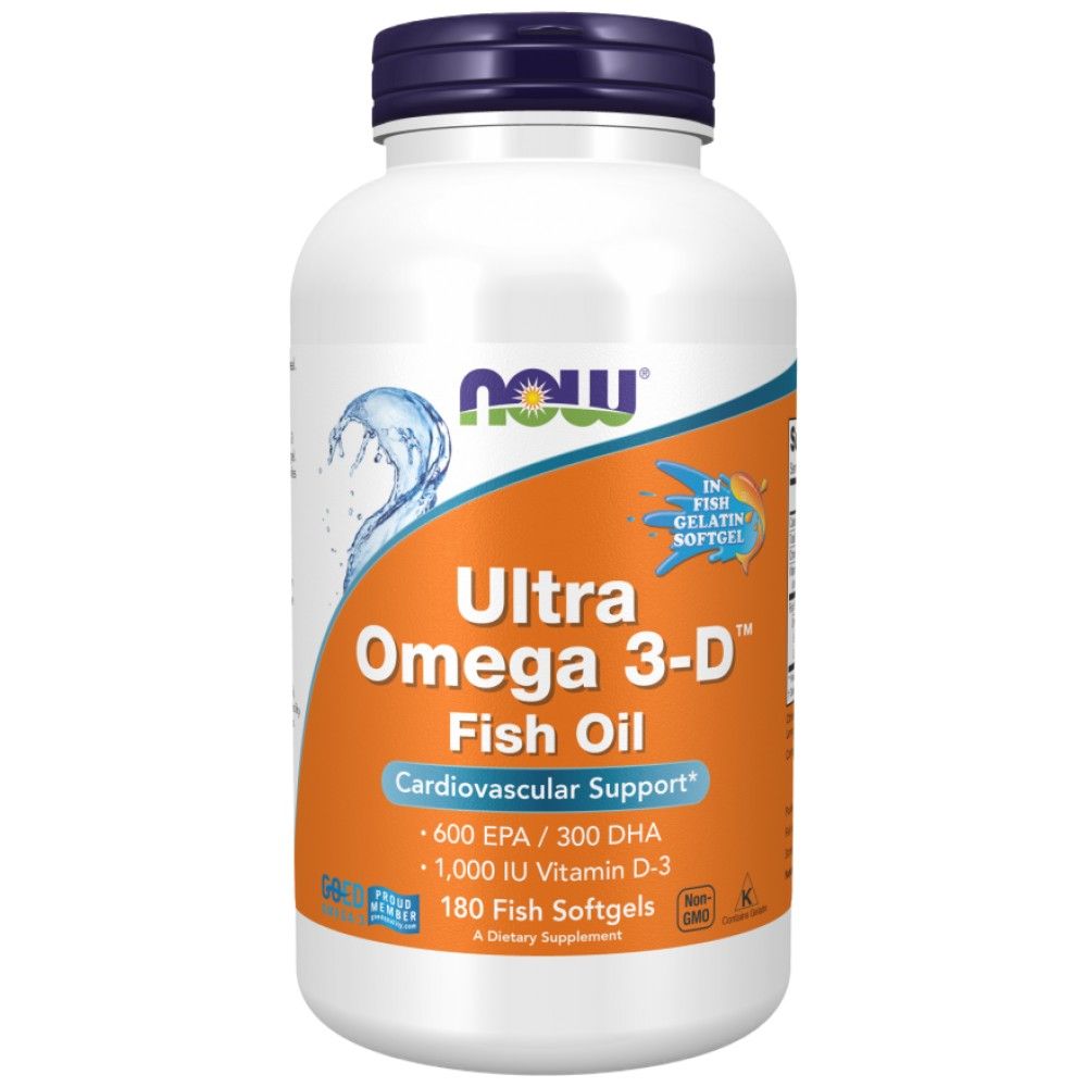 Ultra omega 3-D z vitaminom D-3-90 gel kapsul