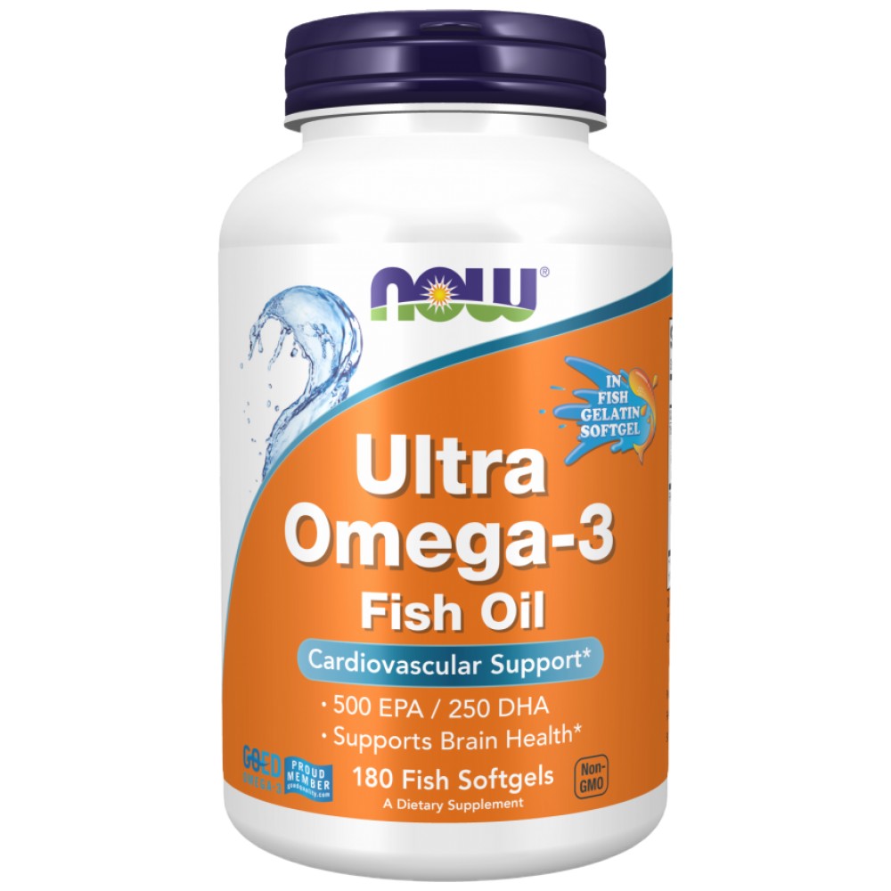 Ultra omega 3 | Ribje želatinske mehke mehke - 180 softgelov