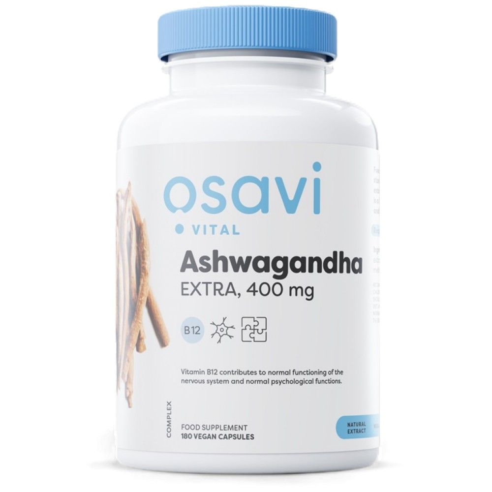 Ashwagandha dodatnih 400 mg - 180 kapsul