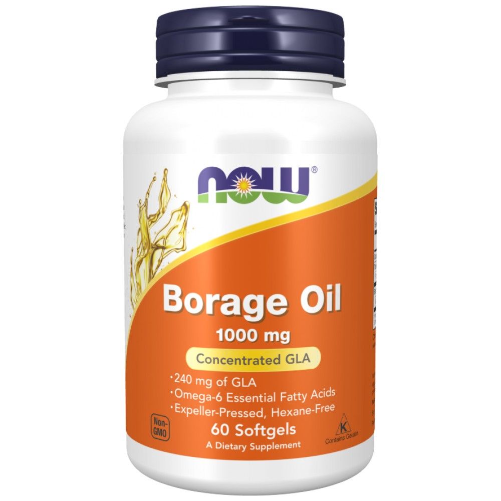 Borage olje 1000 mg - 60 gel kapsul