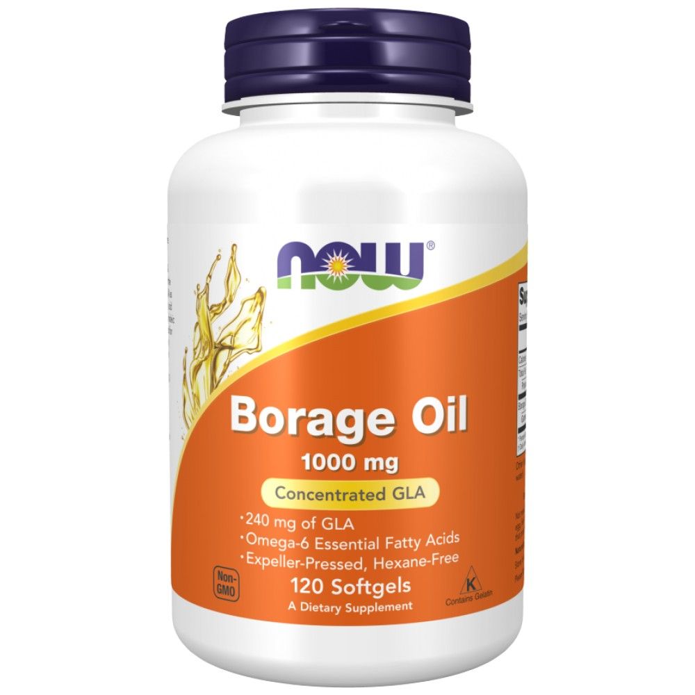 Borage olje 1000 mg - 60 gel kapsul