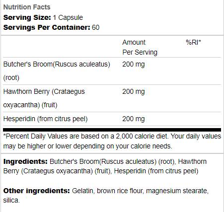 Zeliščna krvna oskrba 60 kapsul