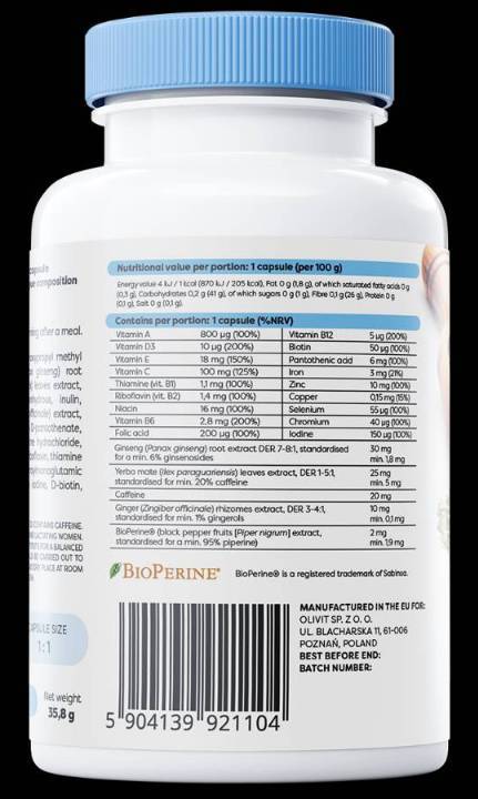 Multivitamin z Yerba Mate - 180 kapsul