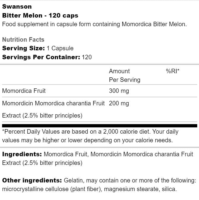 Grenka melona ekstrakt 500 mg 120 kapsul