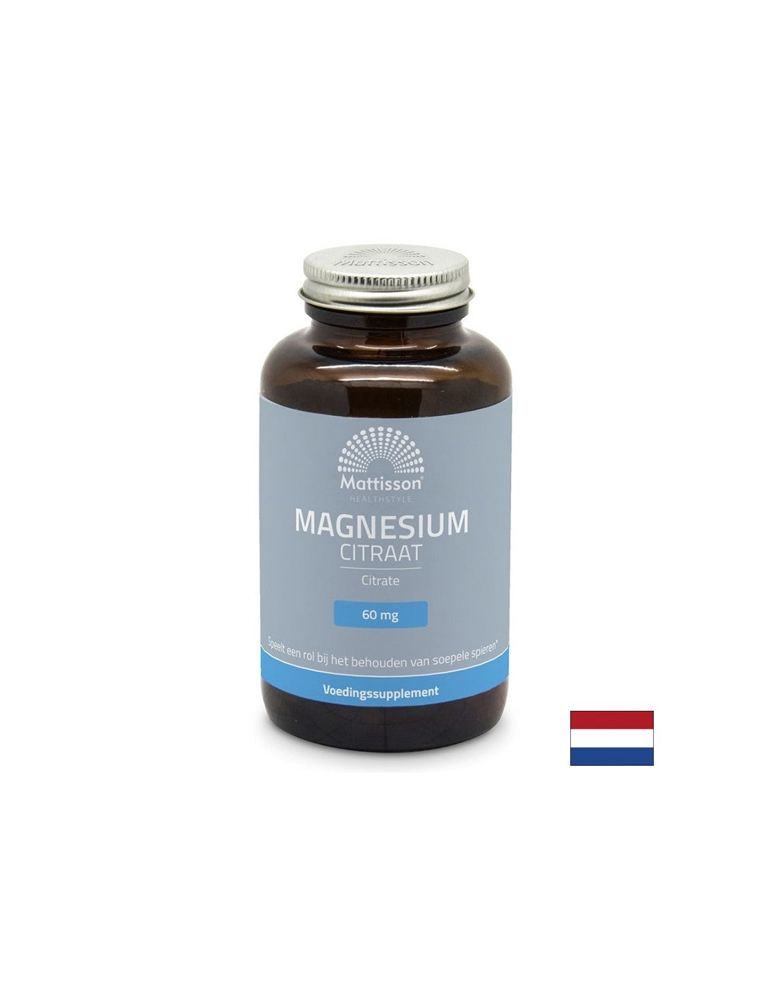 Delovanje srca, živcev in mišic - Magnezij (citrat), 180 kapsul <tc>Mattisson Healthstyle</tc>