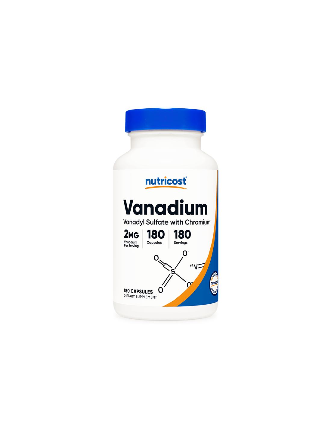 Diabetes kardiovaskularni - vanadij plus krom <tc>Nutricost</tc> 180 kapsul