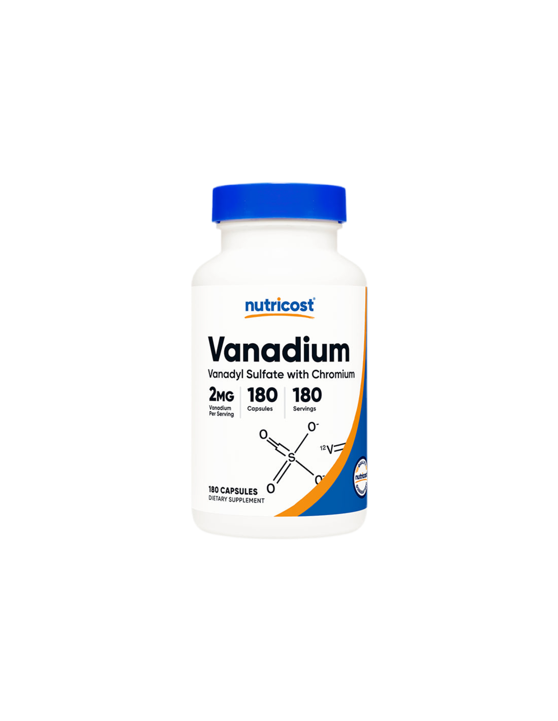 Diabetes kardiovaskularni - vanadij plus krom <tc>Nutricost</tc> 180 kapsul