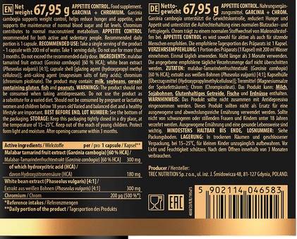 Nadzor apetita - 90 kapsul