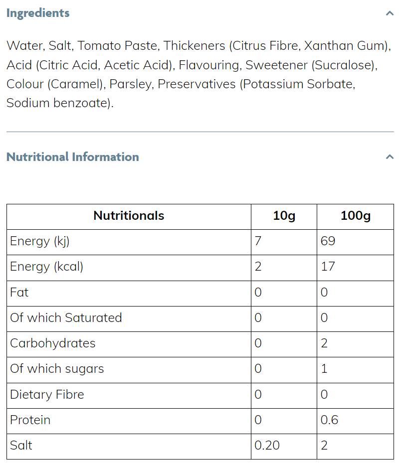 Skinny omaka | Burger Relish - 425 ml