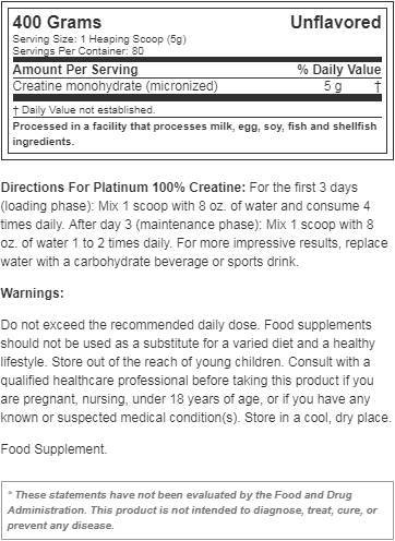 Platinum kreatin - 200 gramov