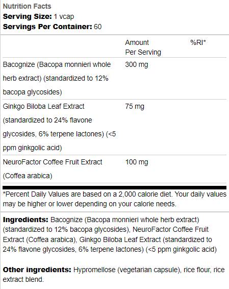 Čista možganska moč | Duševna uspešnost 60 kapsul