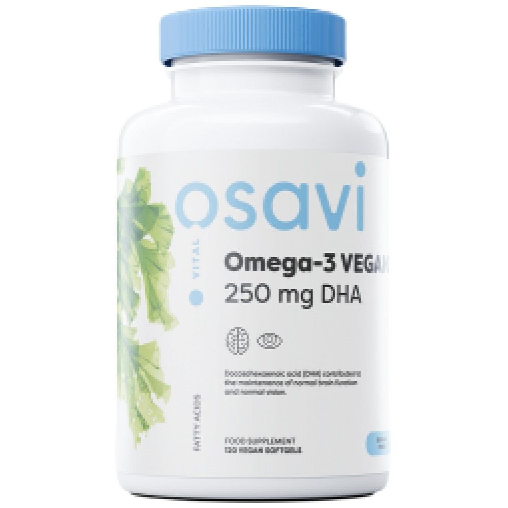Omega-3 veganski | 250 mg DHA - 120 softgelov